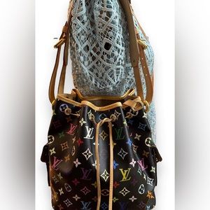 💎Authentic 💎✨ Louis Vuitton Noe Takahashu Murakami  Multicolore black monogram